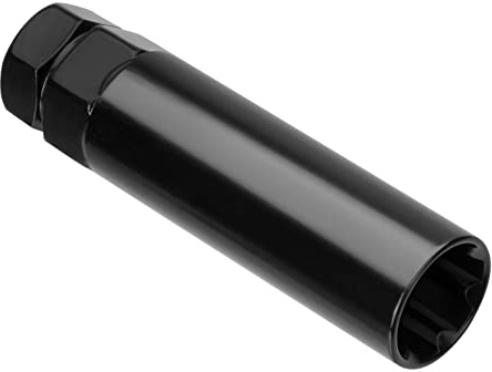 7 Spline Lug Nuts Key Tuner Large Socket Lugnuts Tool for Wrench with 13/16inch(21mm) and 7/8inch(22mm) Hex Replacement 14x1.5 14x2 9/16 Wheel Lug Nut Drive Lock Black 20mm Inner Diameter