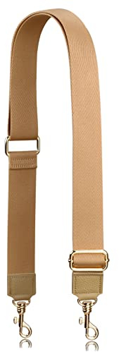 Correa para bolso, ajustable y gruesa de 3,8 cm de ancho, marrón, M