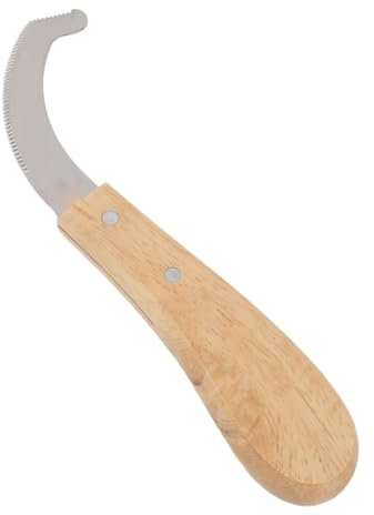 Couteau à sabot de cheval, fournitures d'élevage, aiguiseur, en bois de caoutchouc, outils de jardinage
