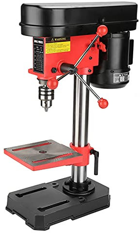 Bench Drill, 5 Speed Press Pillar Drill Drill Press Workbench Repair Tool Mini Drill Bench Press Stand Drill Press Stand Industrial Bench Drill Workbench Mounted 350w 50mm