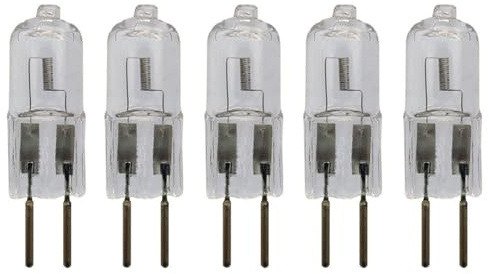 UGEFKMQ 20Pc Lámparas Halógenas G6.35 24V 50W 100W 150W 250W Bombilla Halógena GY6.3 12V 100W G6.35 Base De 2 Pines Regulable 5Pc 24 V-150 W