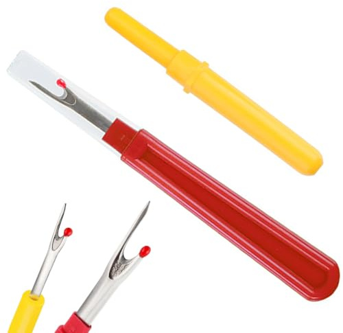 ApexPine 2 Pack Seam Rippers, 2 Sizes Stainless Steel Thread Removers