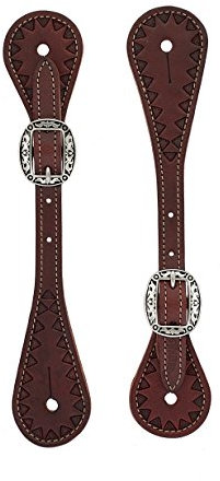 Weaver Leather Sporenriemen für Jugendliche, handgefertigt, dreieckig, Kastanienbraun