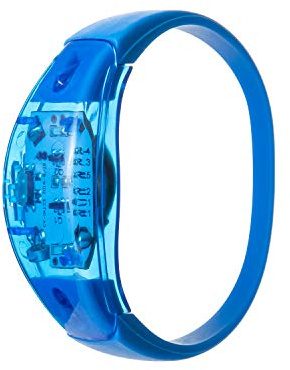 2 Blue Coloured Sound Activated LED Bracelets Glowing Voice Control Wristband LED Light Up Flashing Adult Party Men Women Music Rave Accessories LED Wrist Bands For Event Glow Dark Bracelet