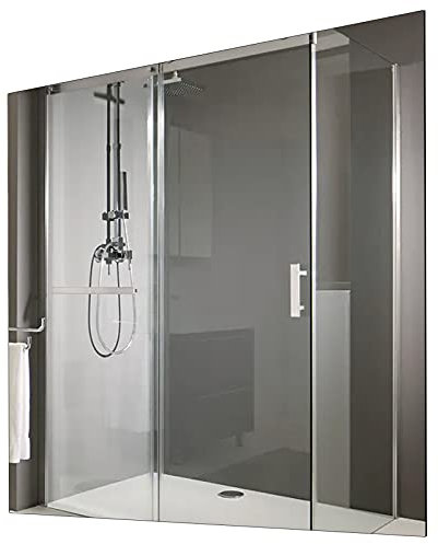 Sundirect MD300-Plus - Espejo calefactor por infrarrojos para cuarto de baño (60 x 60 cm, 300 W, incluye termostato inalámbrico Smart1.0, antiempañamiento, calefacción por infrarrojos, panel de