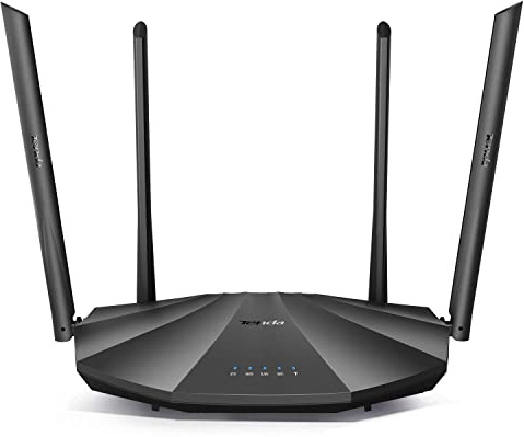 Tenda AC2100 Smart WiFi Router AC19 - Dual Band Gigabit Wireless (up to 2033 Mbps) Internet Router for Home | 4 LAN Ports+1 USB Port | 4X4 MU-MIMO Technology | Parental Control Compatible with Alexa