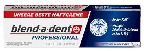Blend-a-dent Professional, unsere beste Haftcreme, für Voll- und Teilprothesen, 40g