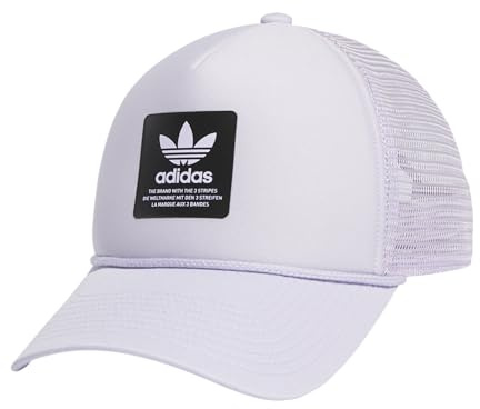 adidas Originals Dispatch Trucker Casquette de camionneur 5 panneaux en maille avec sangle arri re r glable, Argent /gris/noir, taille unique