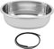 ANKROYU Edelstahl Einbau Spülbecken, Ovales Küchenspüle für Wohnmobil und Yacht, Waschbecken mit Entwässerungsloch für Küche und Badezimmer, 393 x 273 mm