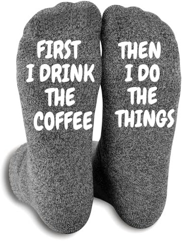 ANOTION Coffee Socks - Coffee Gift Basket Coffee Gift Coffee Gift Set Funny Socks For Men Coffee Lover Gift Novelty Socks