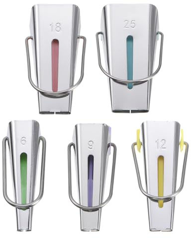 QUARKZMAN Biais Ruban Fabricant Trousse 6mm 12mm 18mm 25mm 9mm Simple et Double Plié Tissu Biais Reliure Fabricant Couture Outil pour Tissu Fouillis Piquage Couture DIY, 5 Couleurs