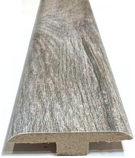 Orlando Classic Grey Laminate & Wood Flooring Section Transition Bar MDF Threshold Strip T Bar Profile Door Strip Moulding Oak Trim (1, 900mm (2ft 9))