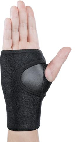 AOOWU Wrist Support, Adjustable Wrist Strap Carpal Tunnel Compression Splint, Breathable Wrist Support Brace Splint, Unisex Wrist Supports (Right)