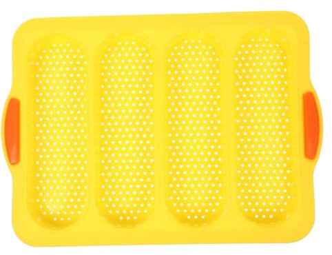 Hemobllo 1Pezzi Stampo Da Forno Silicone Per Baguette Vassoio Antiaderente Per Pani Per Cucina e Ristoranti Materiale e Facile Da Usare