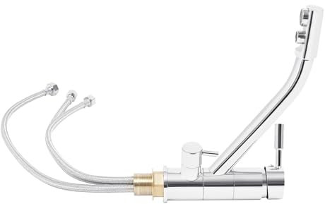 Rubinetto 3 in 1 da cucina con filtro dell'acqua a tre vie, sistema di filtraggio a 3 vie, impianto di osmosi, girevole a 360 gradi, con 2 leve, per rubinetto ad osmosi