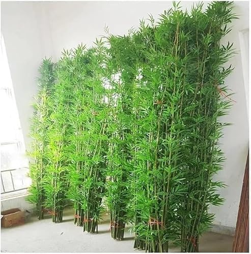 tylxayoxa Planta De Bambú Artificial 180 Cm Altura con Tallos Naturales Y Hojas Artificiales, Resistente A Los Rayos UV, Decorativa, Grande, For Interior(5 Pack,1m/3.3ft Tall)