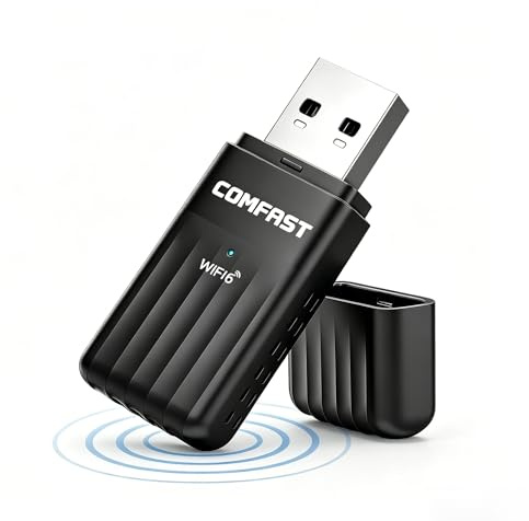 COMFAST Clé WiFi 6 Puissante AX900 Mbps, Clé WiFi pour PC Bluetooth 5.4