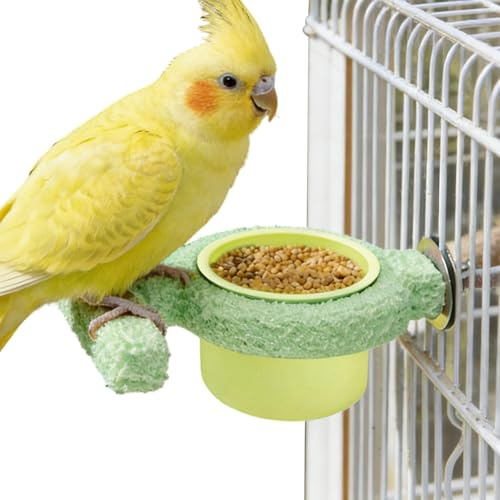 Feeder - 15 cm Kloslipsticka (1) Matskål och papegojabborre | Grov slipstång, matningsleksak av trä, hälsosam fotvårdstillbehör för hamstrar eller undulater Habitat