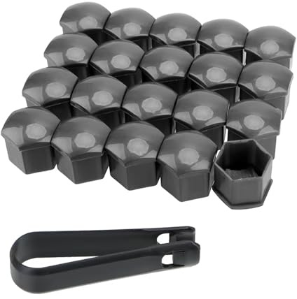 Bil hjulbult 19 mm hjulmutter lock skydd lock auto nav skruvskydd däck mutter bult exteriör dekoration 20 st tillbehör