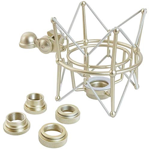 keepdrum Mikrofon-Spinne mit Wechseladapter Multispinne für verschiedene Mikrofone