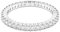 Swarovski Matrix Vittore Ring, Rundschliff, Weiß, Silberfarbenes Finish