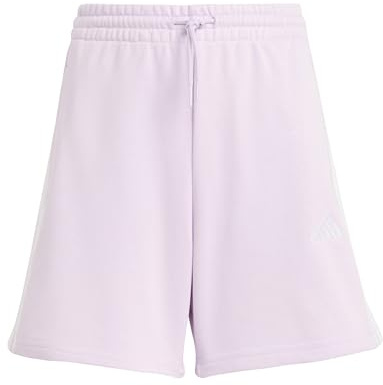 adidas Girl's Essentials 3 Stripes Shorts, Ice Lavender/White, 13-14 Years