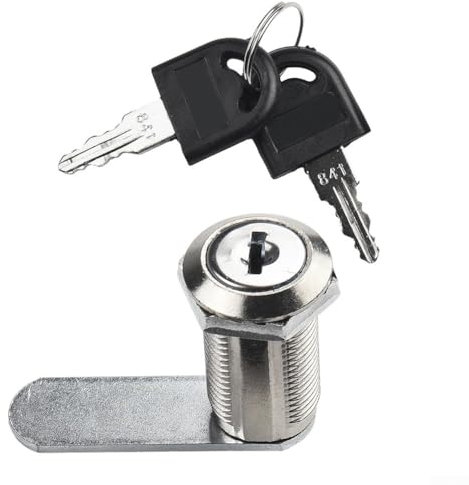 Sistema di bloccaggio a camma, facile da usare e installare, progettato per cassette postali, armadi e altro ancora, materiale in lega di zinco (20 mm)