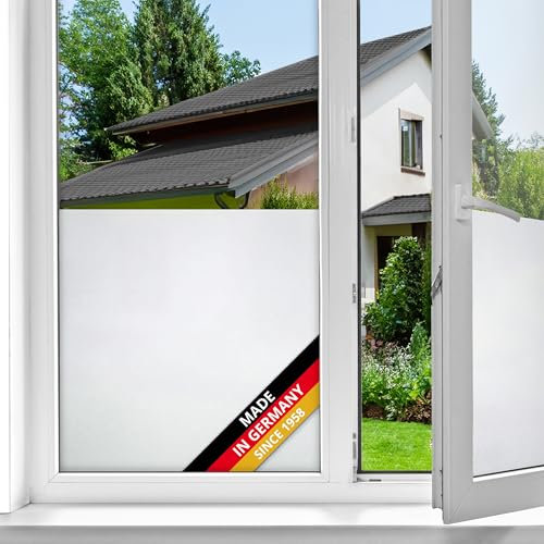 d-c-fix vinilo adhesivo para cristales ventanas escarcha estático opaco translúcido privacidad decorativo para mampara de ducha baño lámina pegatina 45 cm x 1,5 m
