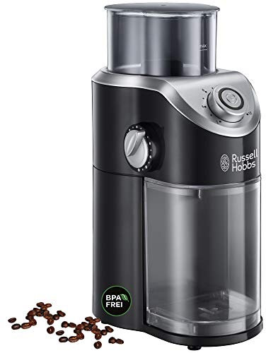 Russell Hobbs Macinacaffè Elettrico, Macina Chicchi, 140 W, Nero, 23120-56
