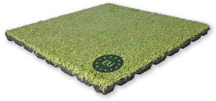 Gartenpirat Fallskyddsmatta med Konstgräs 50x50 cm 50 mm – Säkerhet för Trädgård och Lekplats – Halkskyddad – För Inomhus och Utomhus