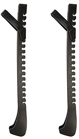 Protectoras para Cuchillas de Patines Sobre Hielo, 1 Par EVA Universal Figura de Hockey Sobre Hielo Cubiertas de Protectores de Cuchillas Ice Skate Blade Guards Cubre Con Hebilla Ajustable(Negro)