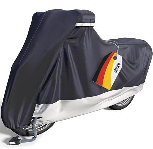 Velmia Bâche Moto pour extérieur & intérieur [Taille XXL] Housse Scooter étanche, pour l’Hiver, protège Le Vernis & thermorésistant