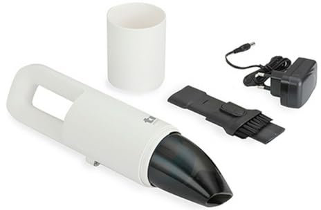 TM Electron TMPASM002 Mini Aspiradora de Mano inalámbrica con Poder de succión de 4.5 kPa, 80W, iluminación LED, silencioso, batería Recargable 2000mAh