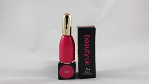 Beauty Uk Water Permeable Halal Nail Polish 15ml (010 (French Rose (002))
