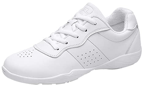 Cheerleading, skor för flickor, Cheerleading, sneakers, skola, yoga, gymnastik, träningsskor, Vit 1, 38 EU