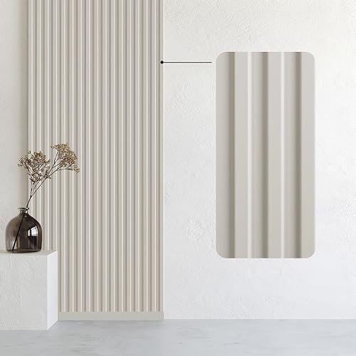 Bildershop-24 3er Set Wandpaneele & Deckenpaneele Dekowa in Sandbeige Beige 252 x 10,7 x 1,5 cm