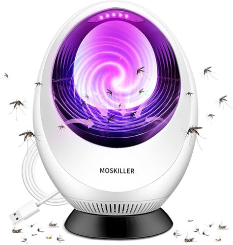Lampe Anti Moustique, Electrique Anti Moustique, 2025 Piege a Moustique Lumière de Électrique Anti Mouches USB Tueur Répulsifs à moustiques Intérieur Exterieur UV Zappeur Anti Insectes Sûr et fiable