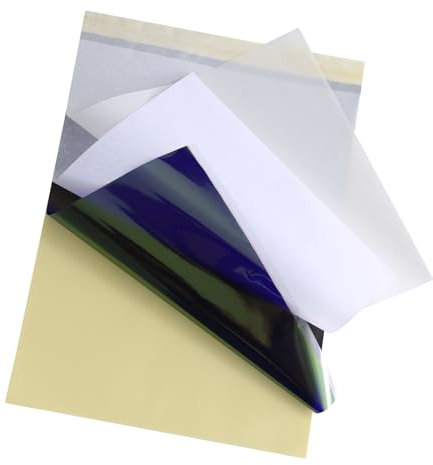 CRESZZLE Tattoo Zubehör: Tattoo Transferpapier Set - 40 Blatt A4, Leicht entfernbares 4 Schicht Stencil Papier, Ideal für temporäre Tattoo Designs und präzises Übertragen auf die Haut