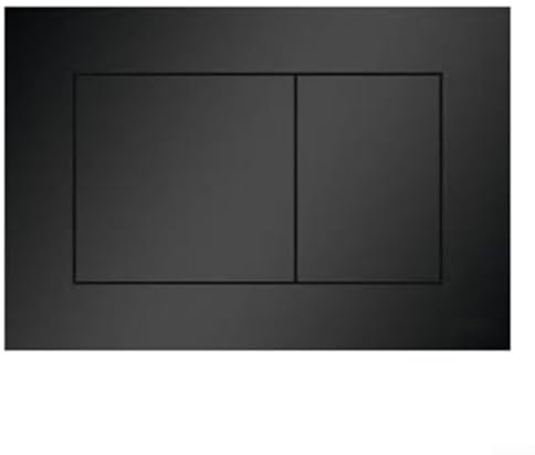 Hid-den Flush Panel, Plastic Dual Flush Plate, Wall Mounted Toilet Flush Panel For TECE Models 9240401, 9240407, 9240417 Models(Black（9240407）)