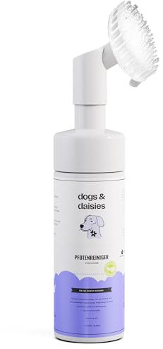 Dogs & Daisies Hundepfotenbürste und Reiniger 200ml Natur Hunde Pfoten Pflege
