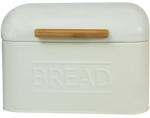 Baokuan Brödlåda för kök, förvaringsbehållare för torrfoder, brödkorg, lagra bröd, middagsrullar, bakverk, bakverk och mer, retro vintage design