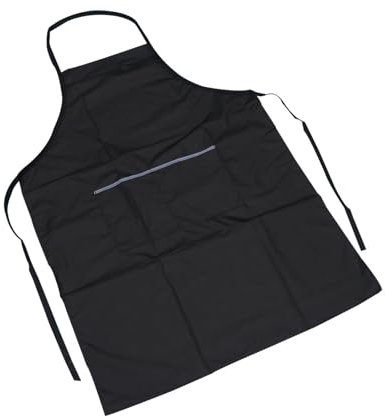 ETZRYSYB Grembiule da salone di bellezza, impermeabile, abbigliamento da lavoro, tasche frontali, grembiule protettivo, Colore unico, Taglia unica