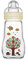 MAM Feel Good Biberon en verre (260 ml), biberon stable à large ouverture, avec tétine Taille 1, dès la naissance, motifs nature, beige