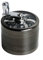 Grinder 6 * 6cm Grinder Moulin à Epicé en 4 pièces Broyeur pour Epices Herbes de Broyage (Noir)
