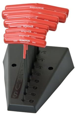 Bondhus HTX80M/S-6 8PC 2-10MM 6 T-Handle HEX Set + Stand, 15289