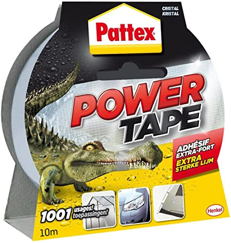 Pattex Power Tape Reparatur-Klebeband in Box, 10 m, transparent