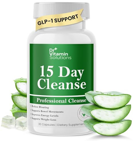 15 Day Gut Cleanse Detox for Women, GLP-1 Support - Natural Colon & Detox Cleanse for Weight Loss - Bloating & Constipation Relief - Flushes Toxins & Supports Immunity - 30 Ct.