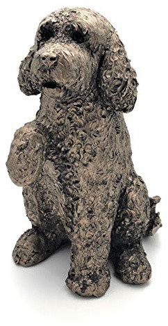 Frith Cockapoo Clover With Paw Up Figure In Cold Cast Bronze Made In UK