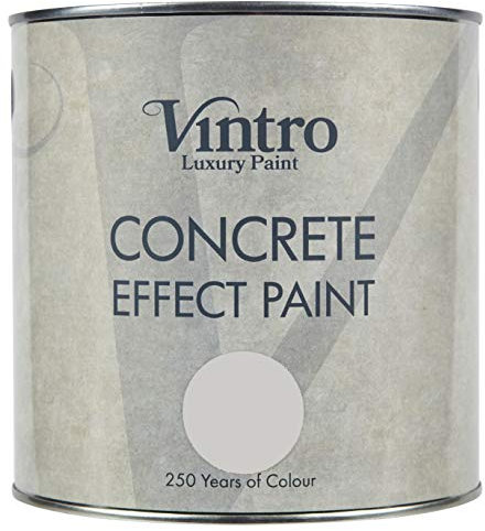 Vintro Paint | Concrete Effect Paint | Light Grey | 2.5L (Chalk)