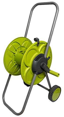 Heavy-Duty Garden Hose Reel Cart - Portable Water Hose Pipe Storage with Easy Crank Handle & Wheels - Holds 60m x 1/2 Hose - UV-Resistant Hose Holder - Durable Outdoor Trolley for Easy Watering